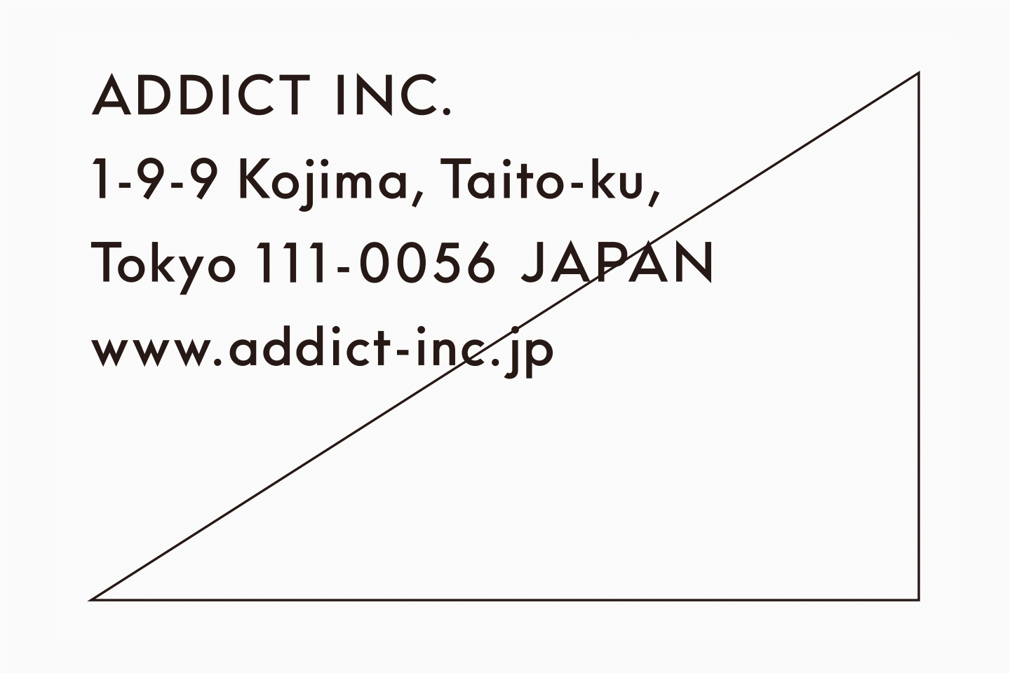 運営会社 ADDICT Inc. について